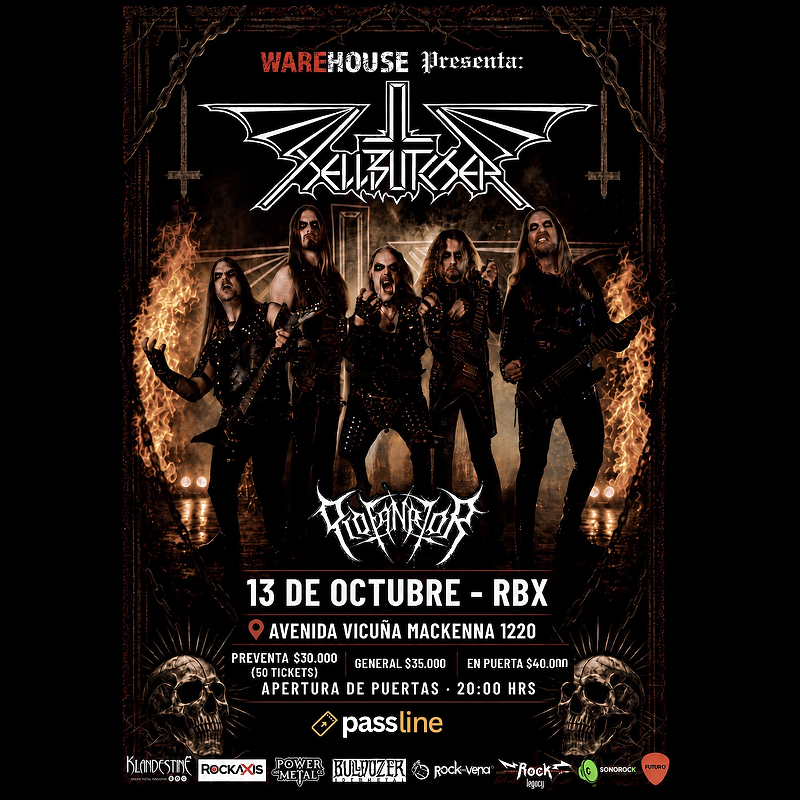 13 de octubre: Hellbutcher por primera vez en Chile